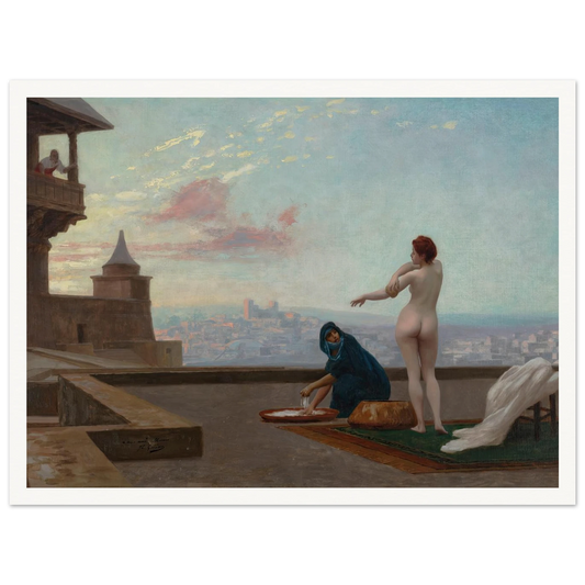 Bethsabée (Bathsheba) (circa 1889) Art Print | Jean Leon Gerome - Framed Poster - 30x40 cm / 12x16″ - Black frame
