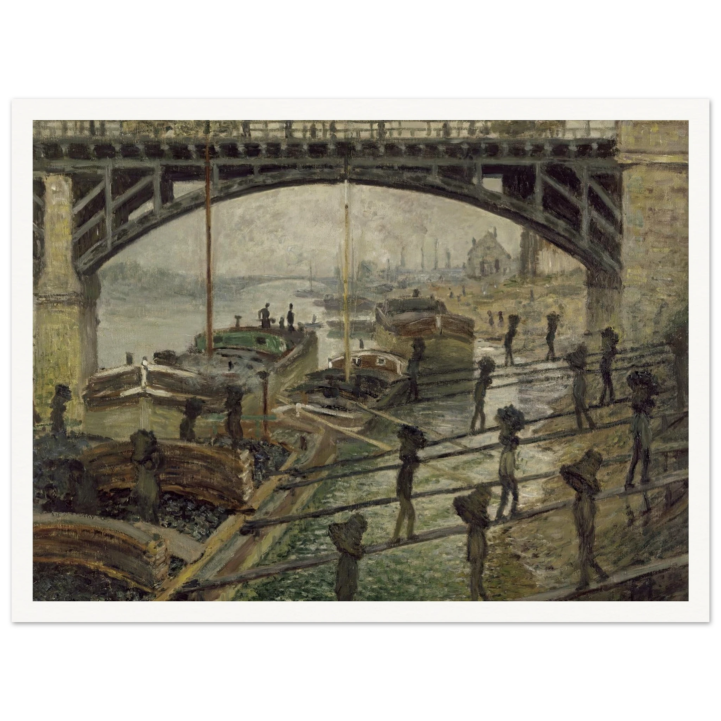 The Coalmen (circa 1875) Art Print | Claude Monet-Quipham Collections