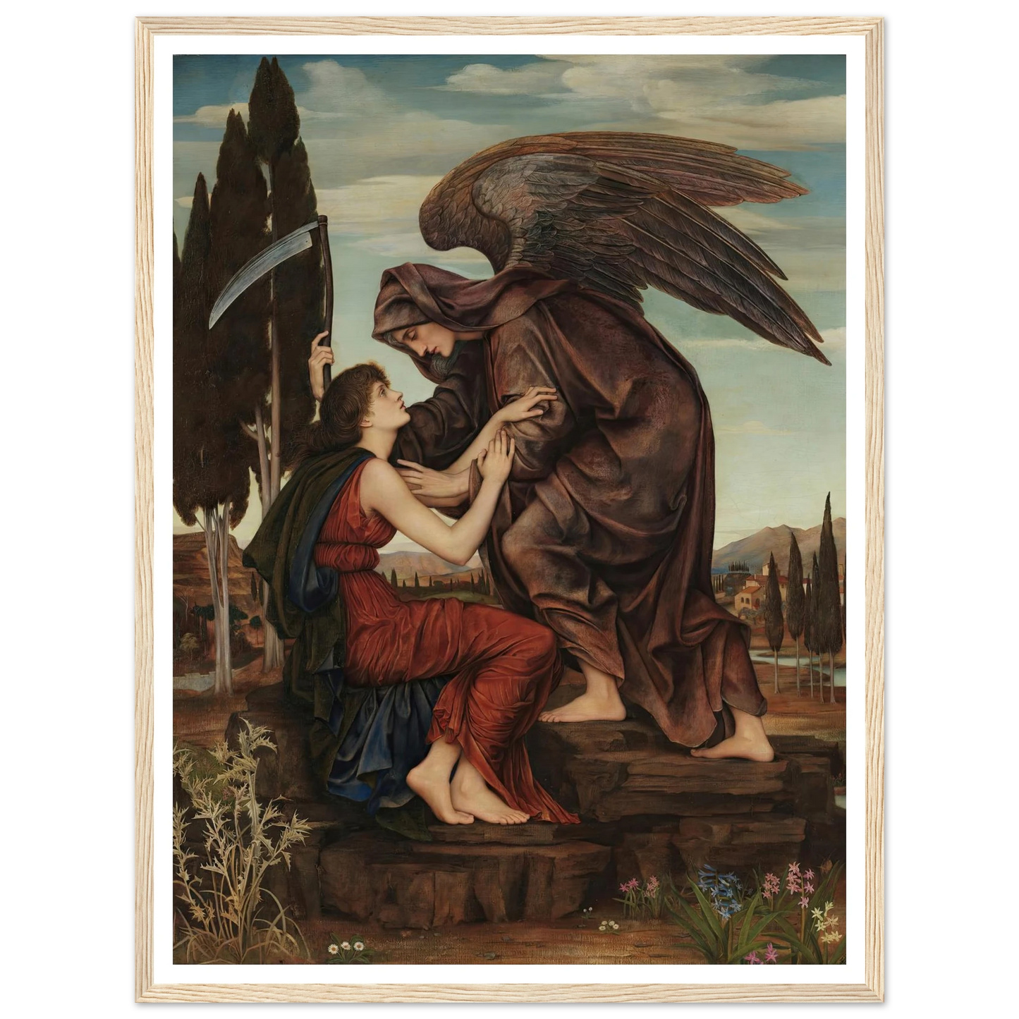 Angel of death (1881) Art Print | Evelyn de Morgan-Quipham Collections