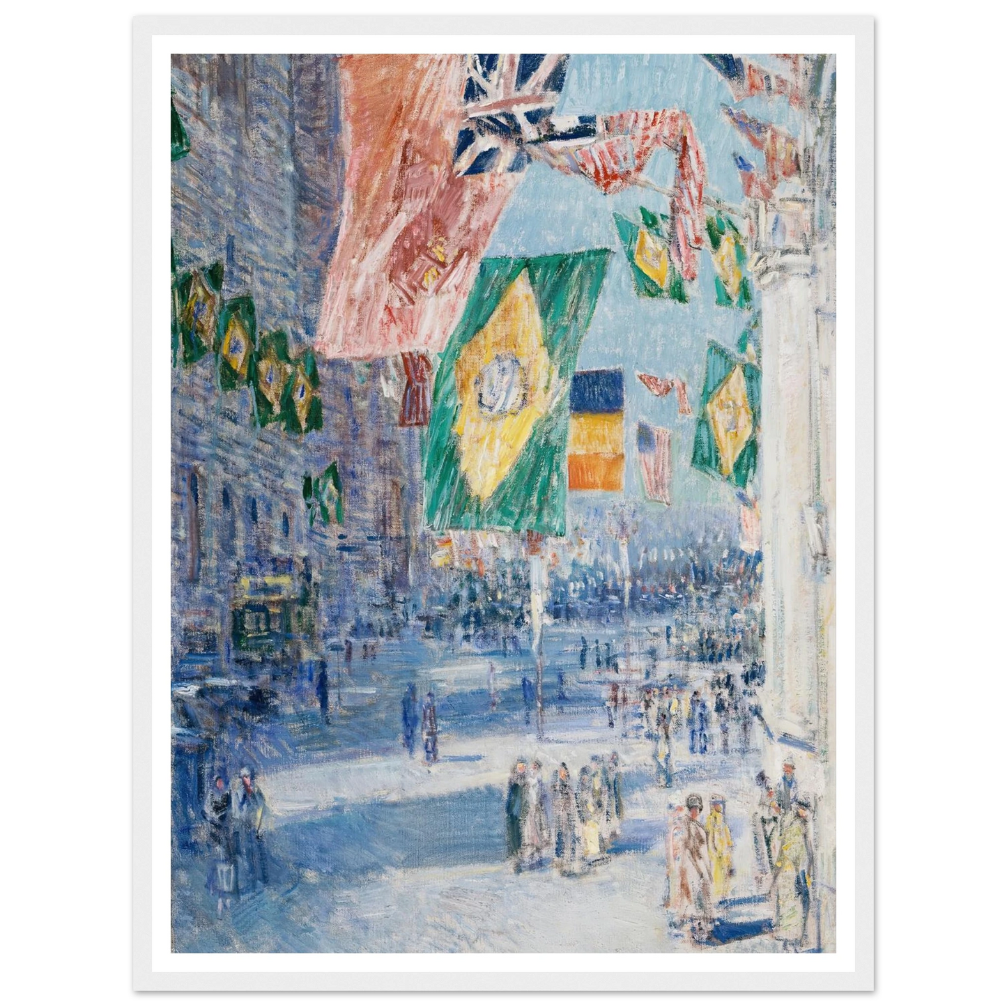 Avenue of the Allies; Brazil, Belgium (1918) Art Print | Childe Hassam-Quipham Collections