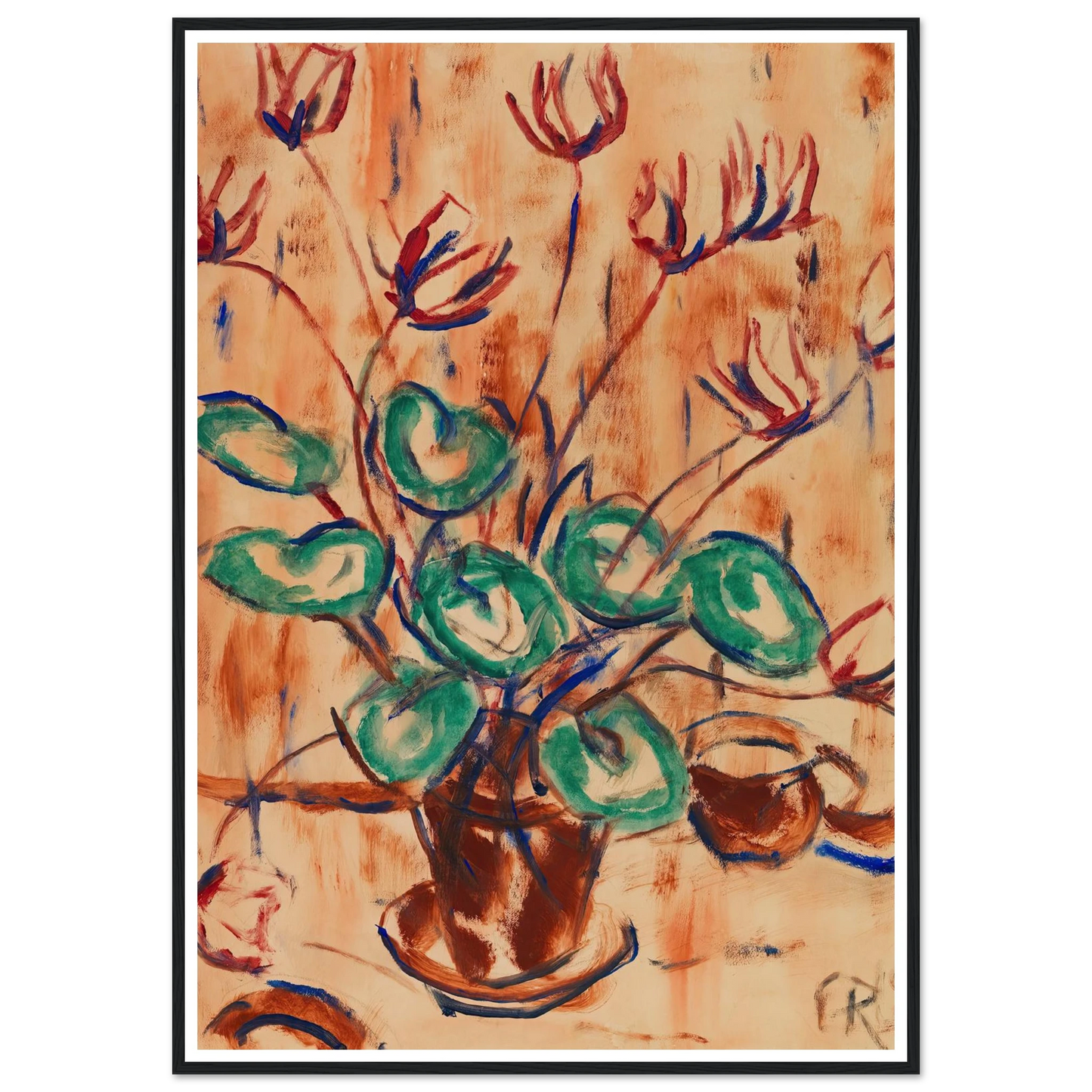 Alpenveilchen (1918) Art Print | Christian Rohlfs-Quipham Collections