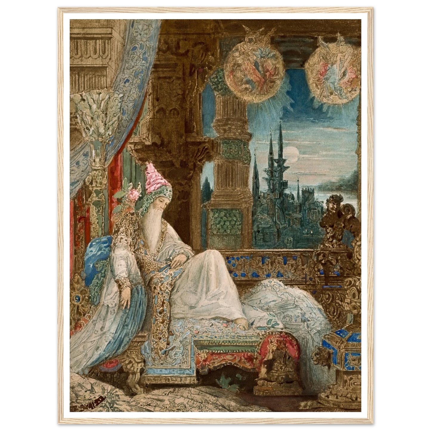 Le songe d’un habitant du Mogol (circa 1881) Art Print | Gustave Moreau-Quipham Collections