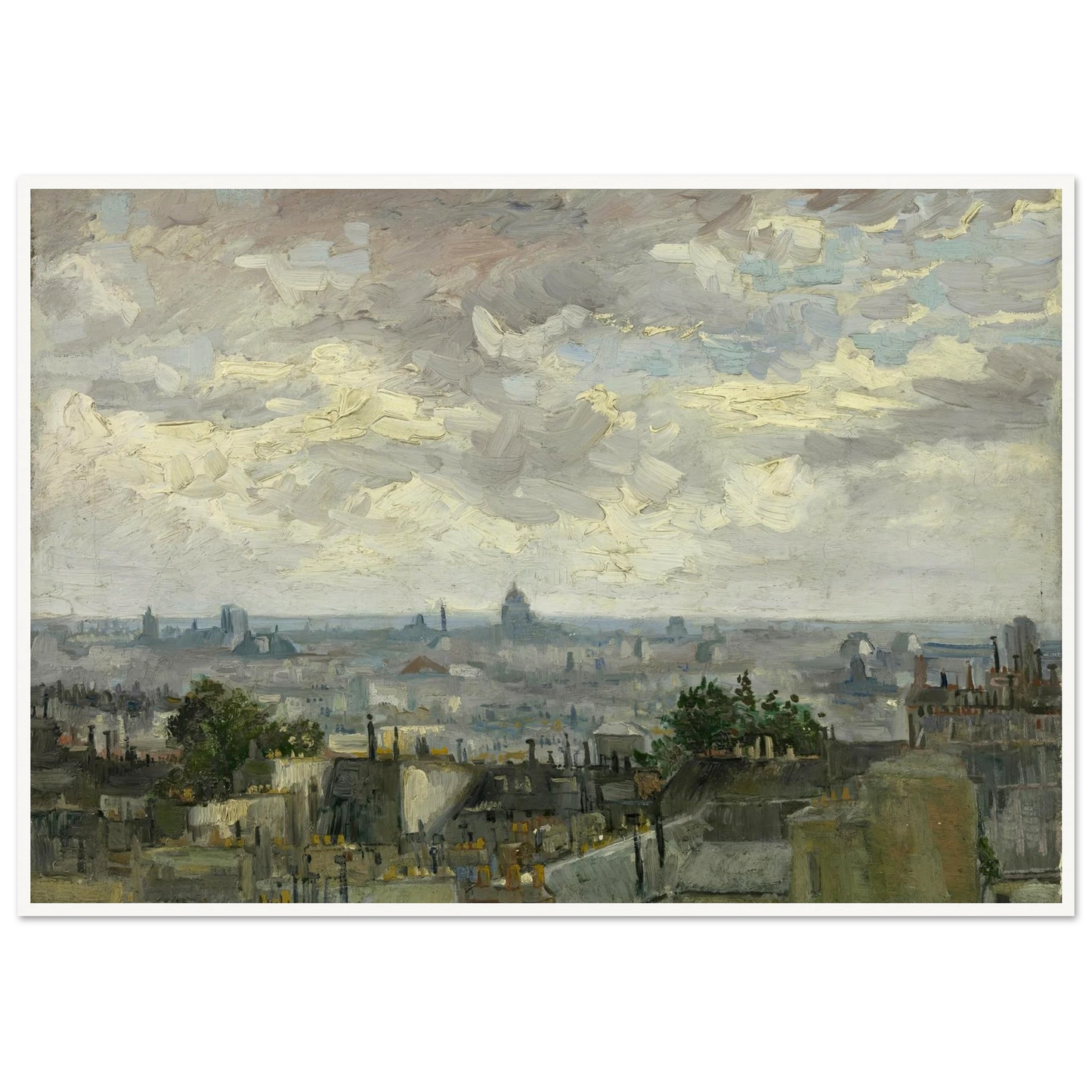 View of Paris (1886) Art Print | Vincent van Gogh-Quipham Collections