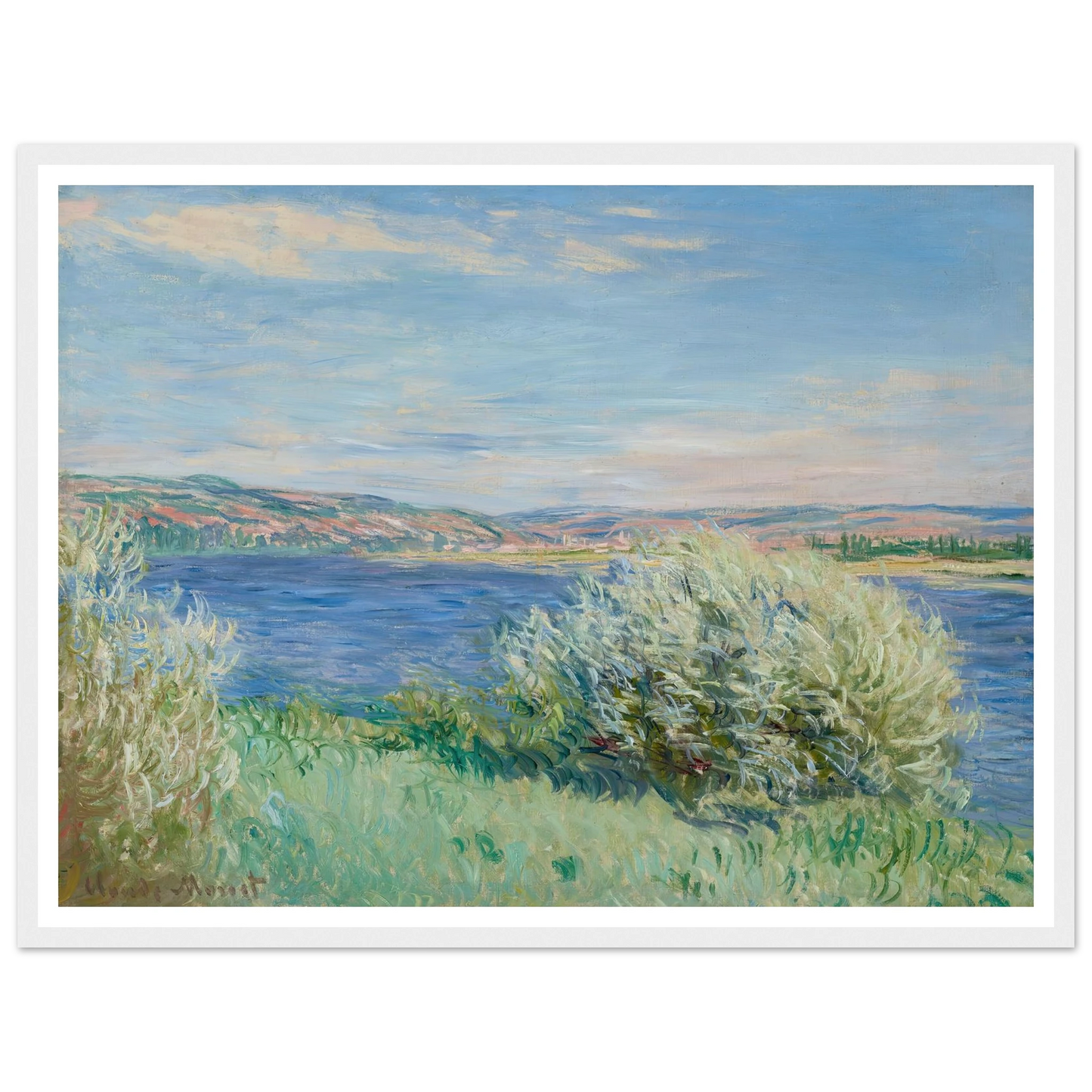 Les bords de la Seine près de Vétheuil (1881) Art Print | Claude Monet-Quipham Collections