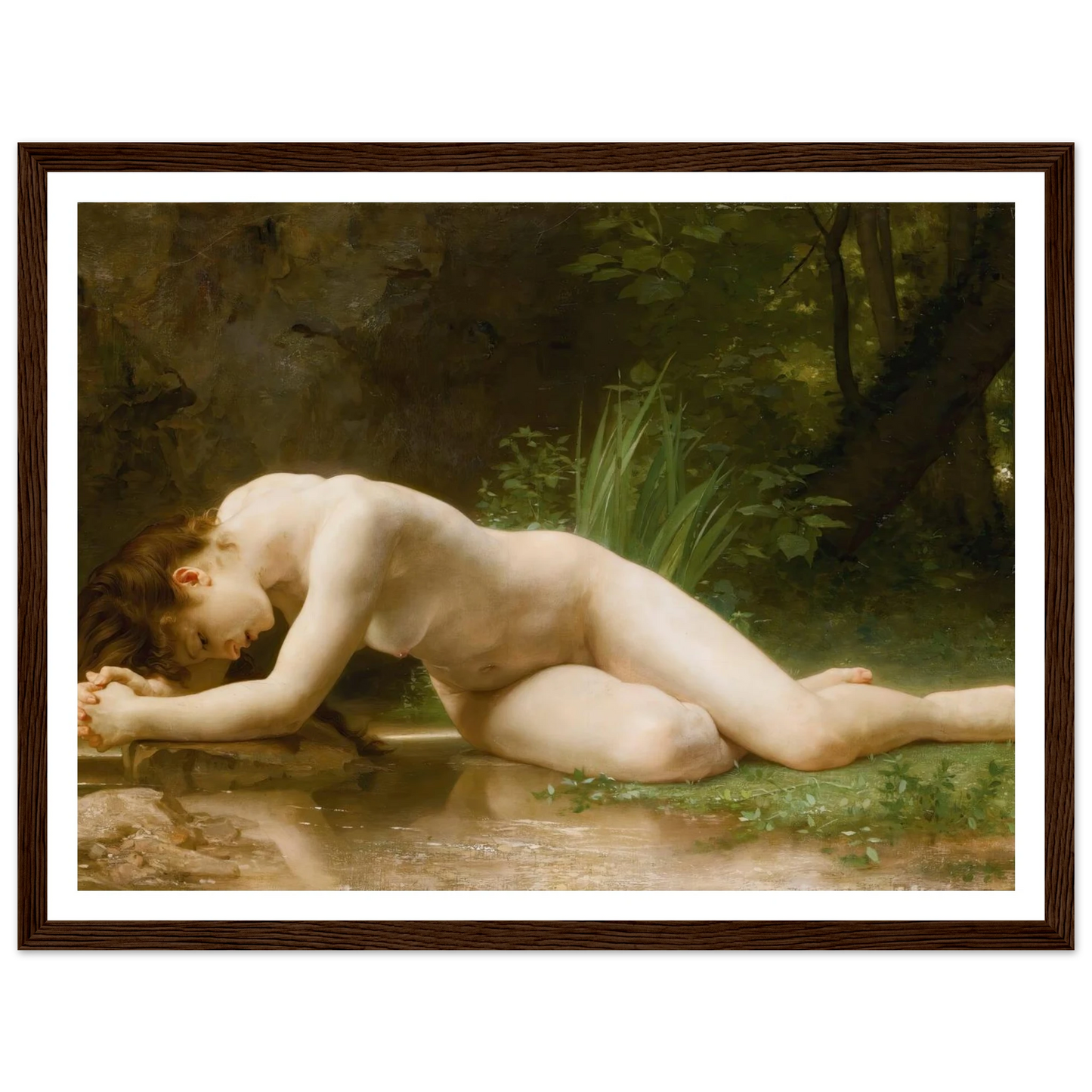 Biblis Art Print | William Bouguereau - Framed Poster - 30x40 cm / 12x16″ - Black frame