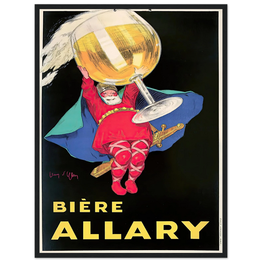 Biere Allary Art Print | Jean Dylen - Framed Poster - 30x40 cm / 12x16″ - Black frame