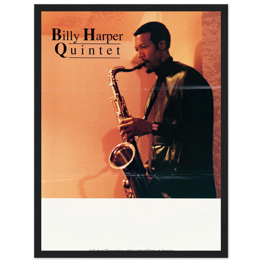 Billy Harper Quintet Art Print | US Information Agency - Framed Poster - 30x40 cm / 12x16″ - Black frame
