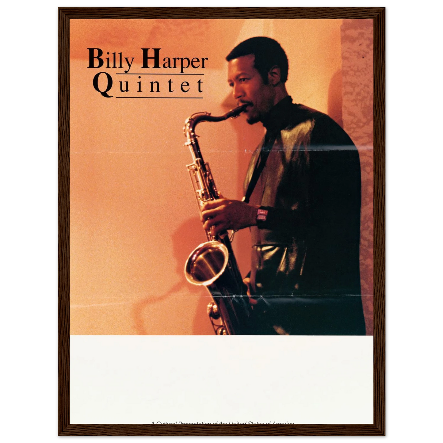 Billy Harper Quintet Art Print | US Information Agency - Framed Poster - 30x40 cm / 12x16″ - Black frame