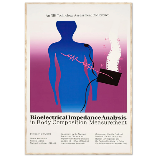 Bioelectrical impedance analysis in body composition measurement (1994) Art Print | National Institutes of Health - Framed Poster - 30x40 cm / 12x16″ - Black frame