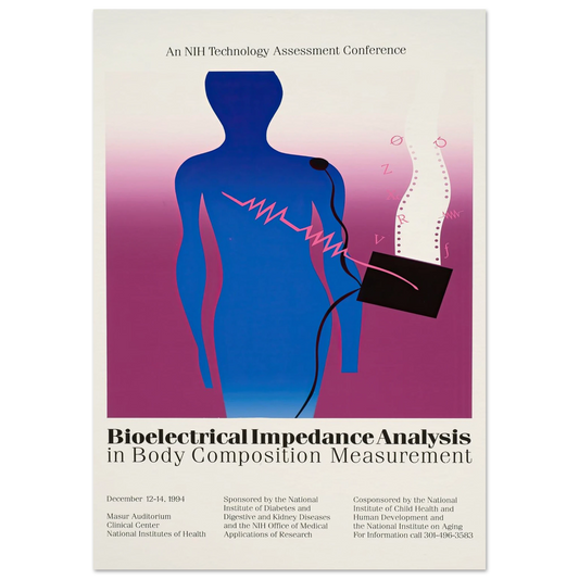 Bioelectrical impedance analysis in body composition measurement (1994) Art Print | National Institutes of Health - Framed Poster - 30x40 cm / 12x16″ - Black frame