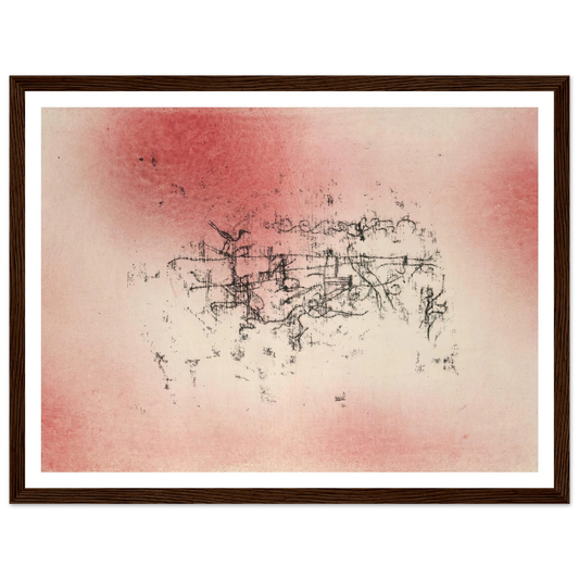 Bird Landscape (1925) Art Print | Paul Klee - Framed Poster - 30x40 cm / 12x16″ - Black frame
