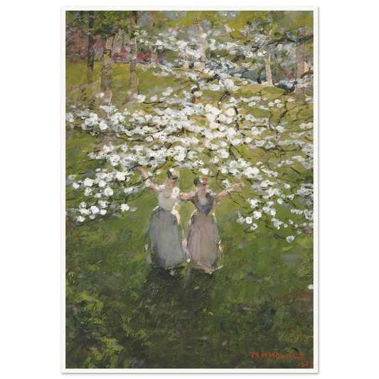 Blossoms (1927) Art Print | William Henry Holmes - Framed Poster - 30x40 cm / 12x16″ - Black frame