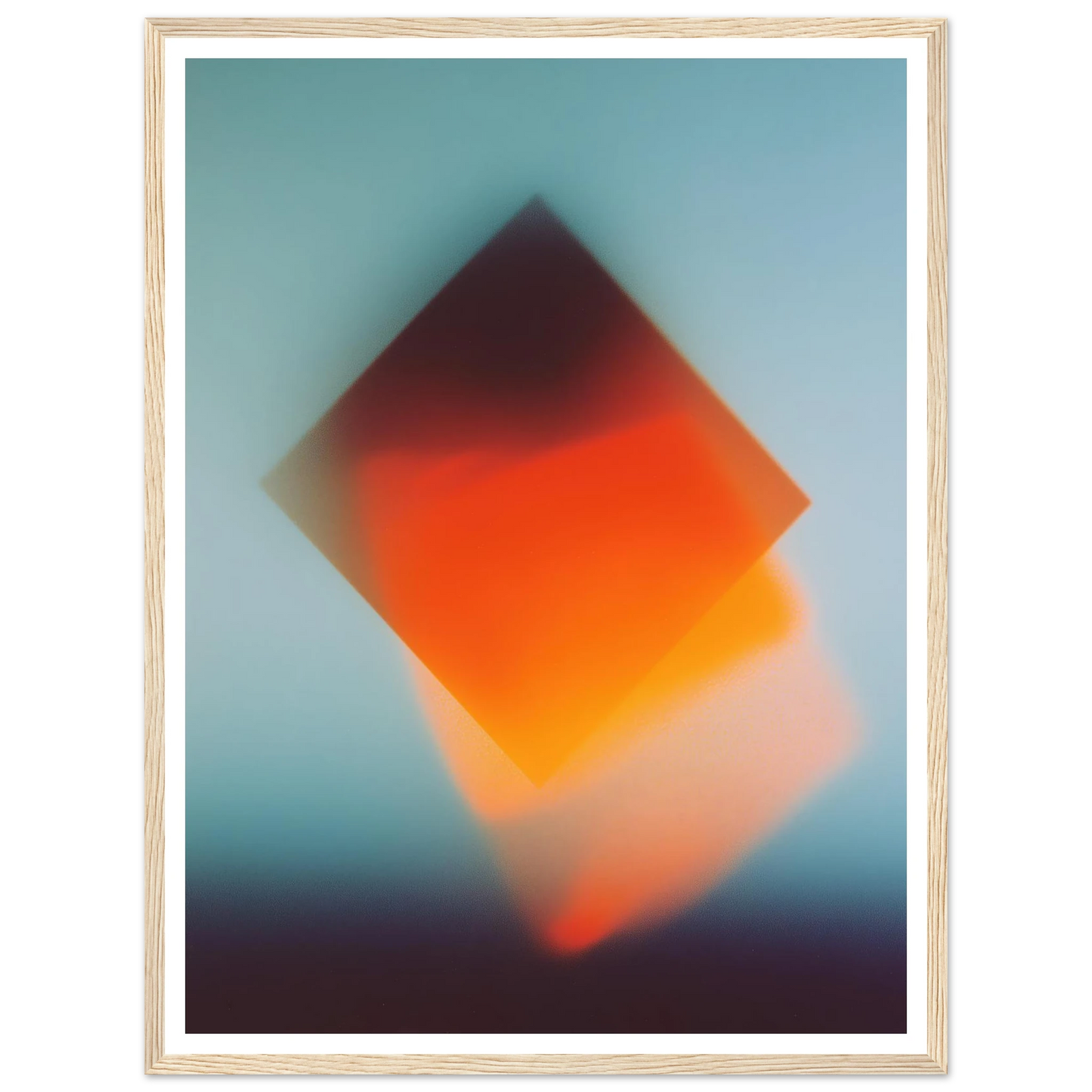 Blue Energy Burst - Framed Poster - 30x40 cm / 12x16″ - Black frame