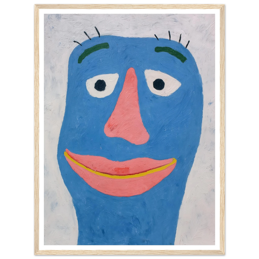 Blue - Framed Poster - 30x40 cm / 12x16″ - Black frame