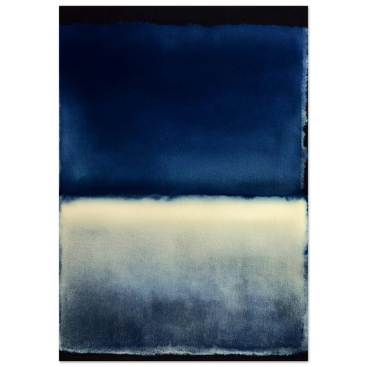 Blue Wash - Framed Poster - 30x40 cm / 12x16″ - Black frame