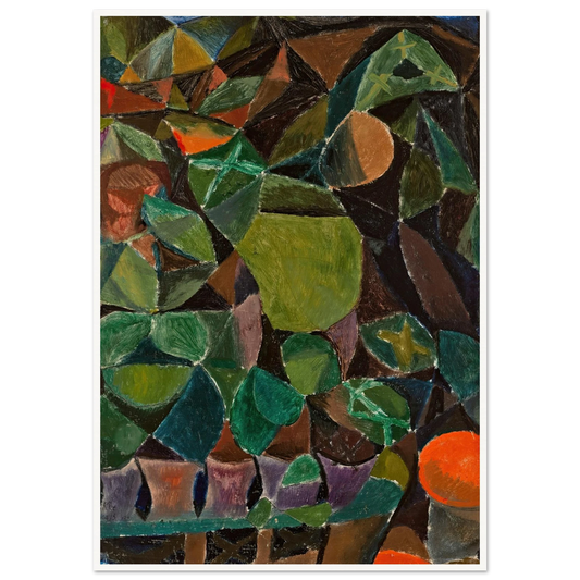 Blumensteg (1913) Art Print | Paul Klee - Framed Poster - 30x40 cm / 12x16″ - Black frame