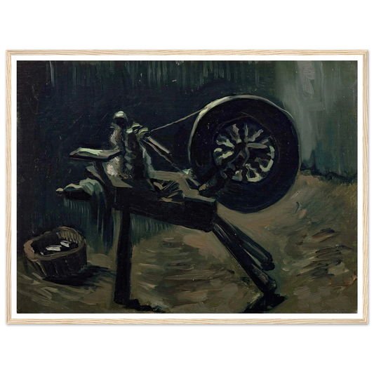 Bobbin winder (1885) Art Print | Vincent van Gogh - Framed Poster - 30x40 cm / 12x16″ - Black frame
