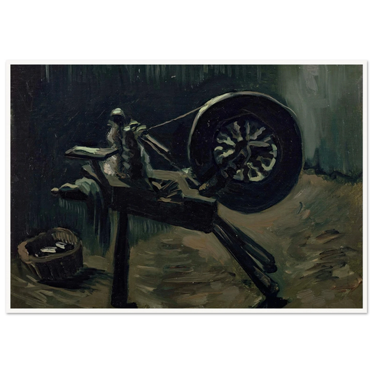 Bobbin winder (1885) Art Print | Vincent van Gogh - Framed Poster - 30x40 cm / 12x16″ - Black frame