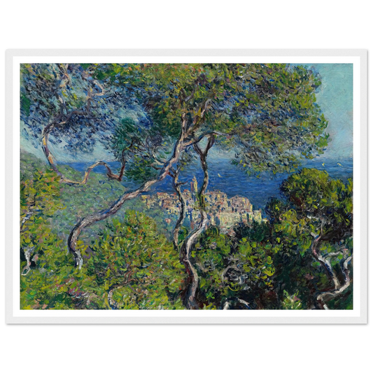 Bordighera (1884) Art Print | Claude Monet - Framed Poster - 30x40 cm / 12x16″ - Black frame