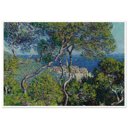 Bordighera (1884) Art Print | Claude Monet - Framed Poster - 30x40 cm / 12x16″ - Black frame