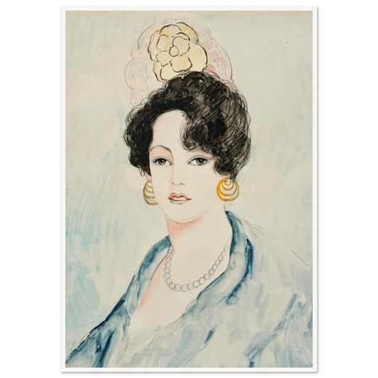 Boucles d’oreille noires (1920) Art Print | Francis Picabia - Framed Poster - 30x40 cm / 12x16″ - Black frame