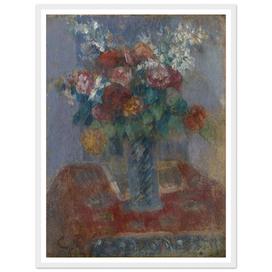 Bouquet (1900) Art Print | Camille Pissarro - Framed Poster - 30x40 cm / 12x16″ - Black frame