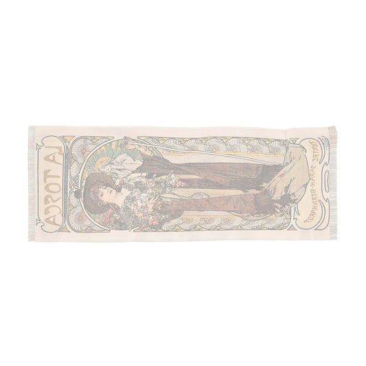 Brightness of Day | Alphonse Mucha Scarf – Art Nouveau Scarf - - 27" × 71'' -