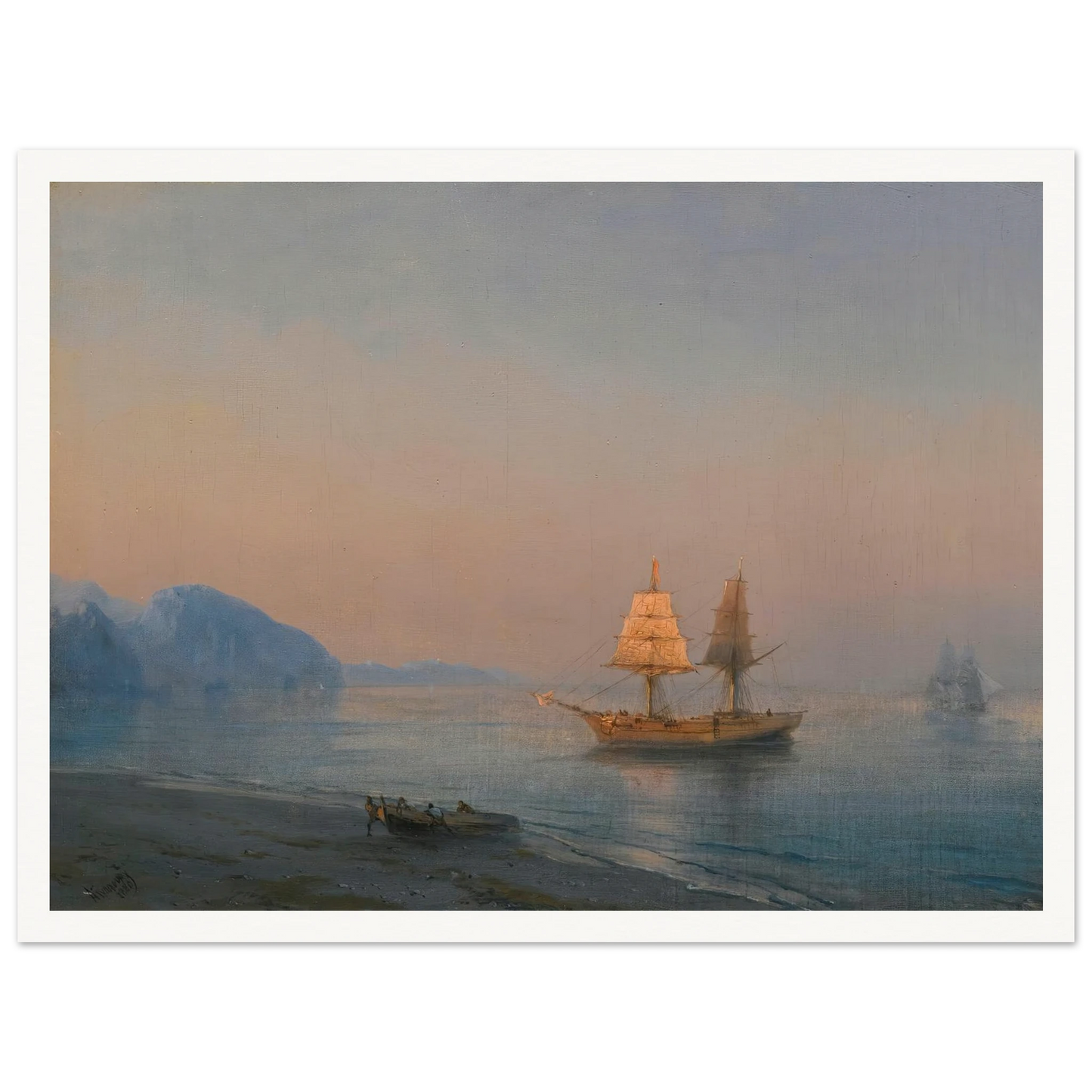 Morning In Yalta (1880) Art Print | Ivan Konstantinovich Aivazovsky-Quipham Collections