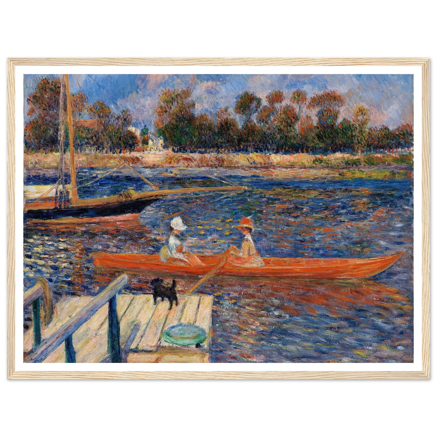 The Seine at Argenteuil (La Seine à Argenteuil) (1888) Art Print | Pierre Auguste Renoir-Quipham Collections