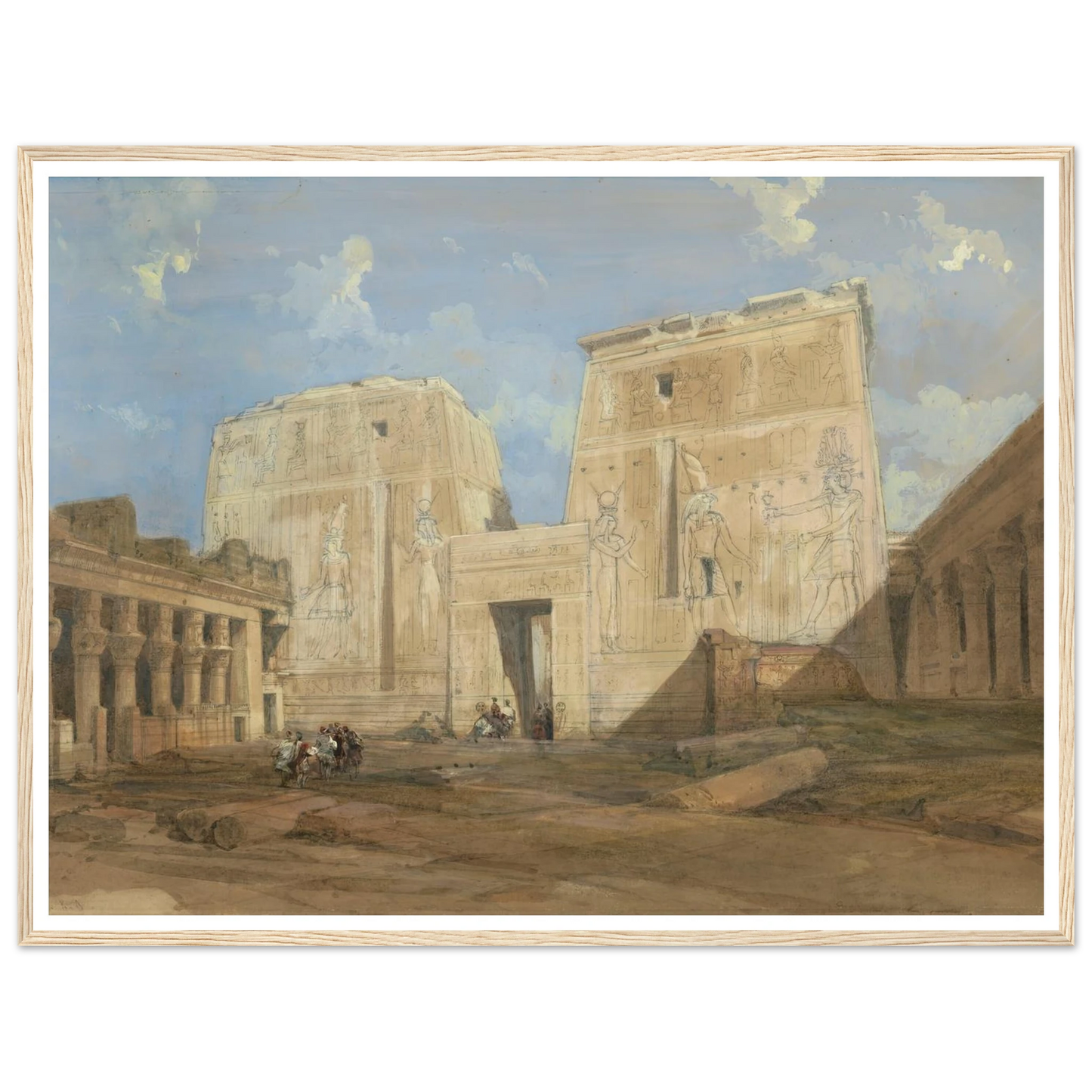 Entrance to the Temple of Isis, Philae Art Print | David Roberts-Quipham Collections