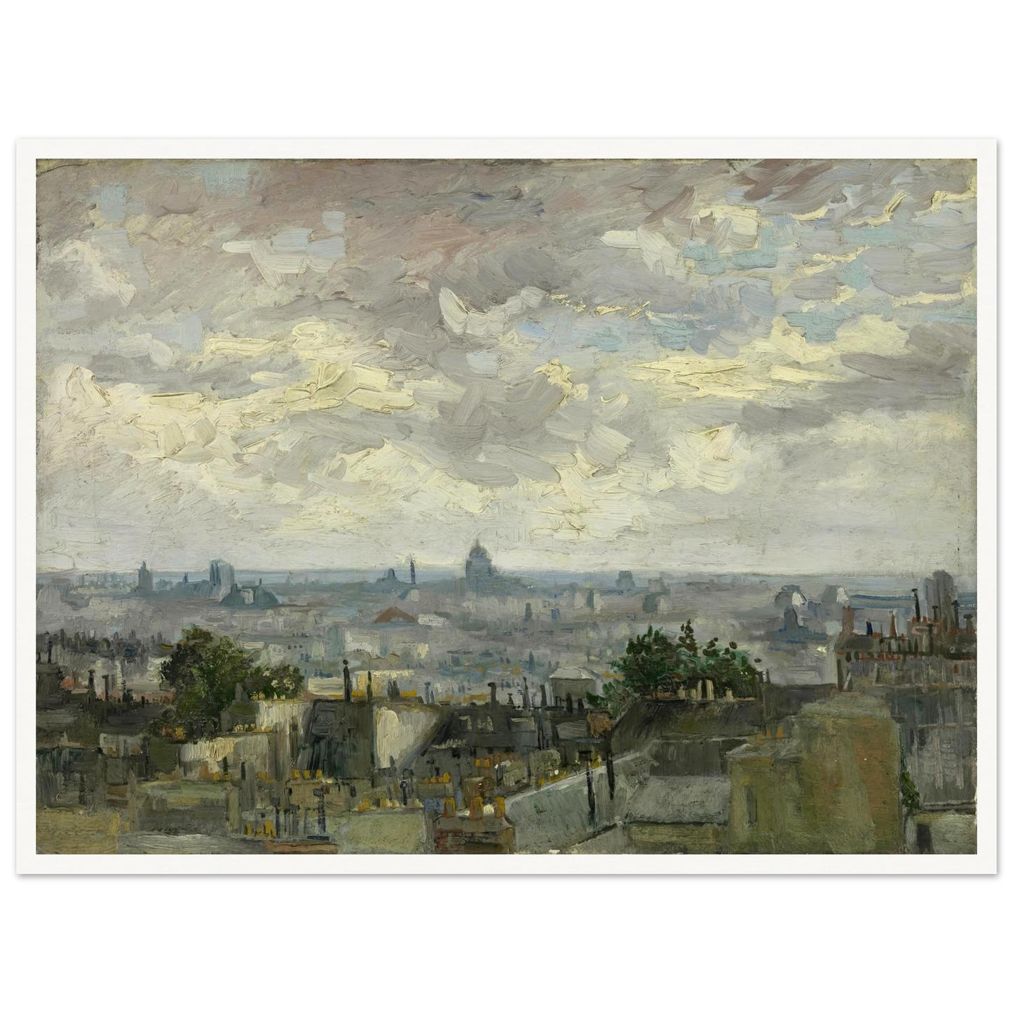 View of Paris (1886) Art Print | Vincent van Gogh-Quipham Collections