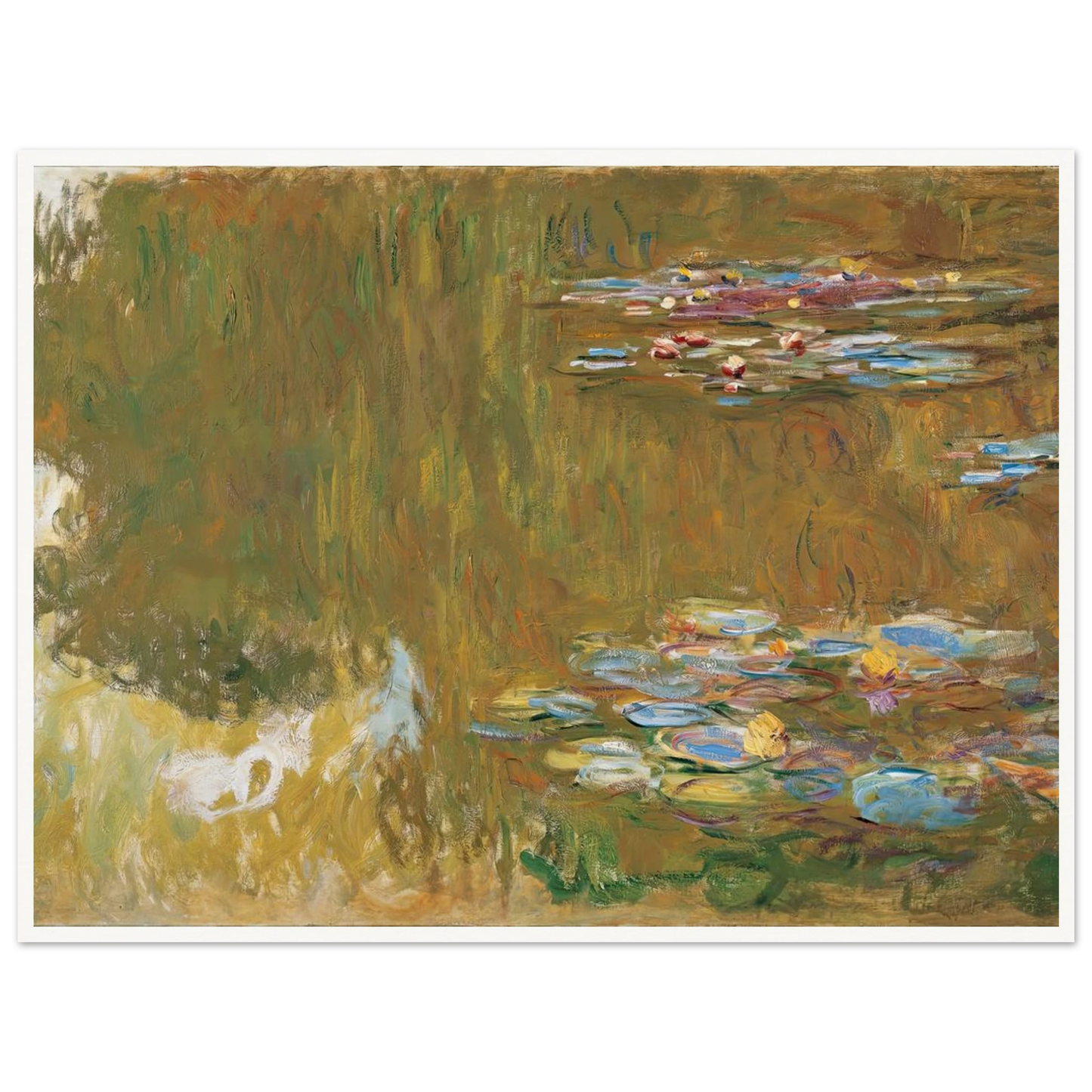 The Water Lily Pond, c. 1917-19 Art Print | Claude Monet-Quipham Collections