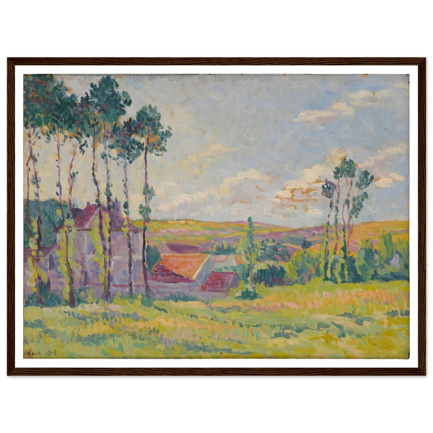 Moulineux, la teinderie (1903) Art Print | Maximilien Luce-Quipham Collections