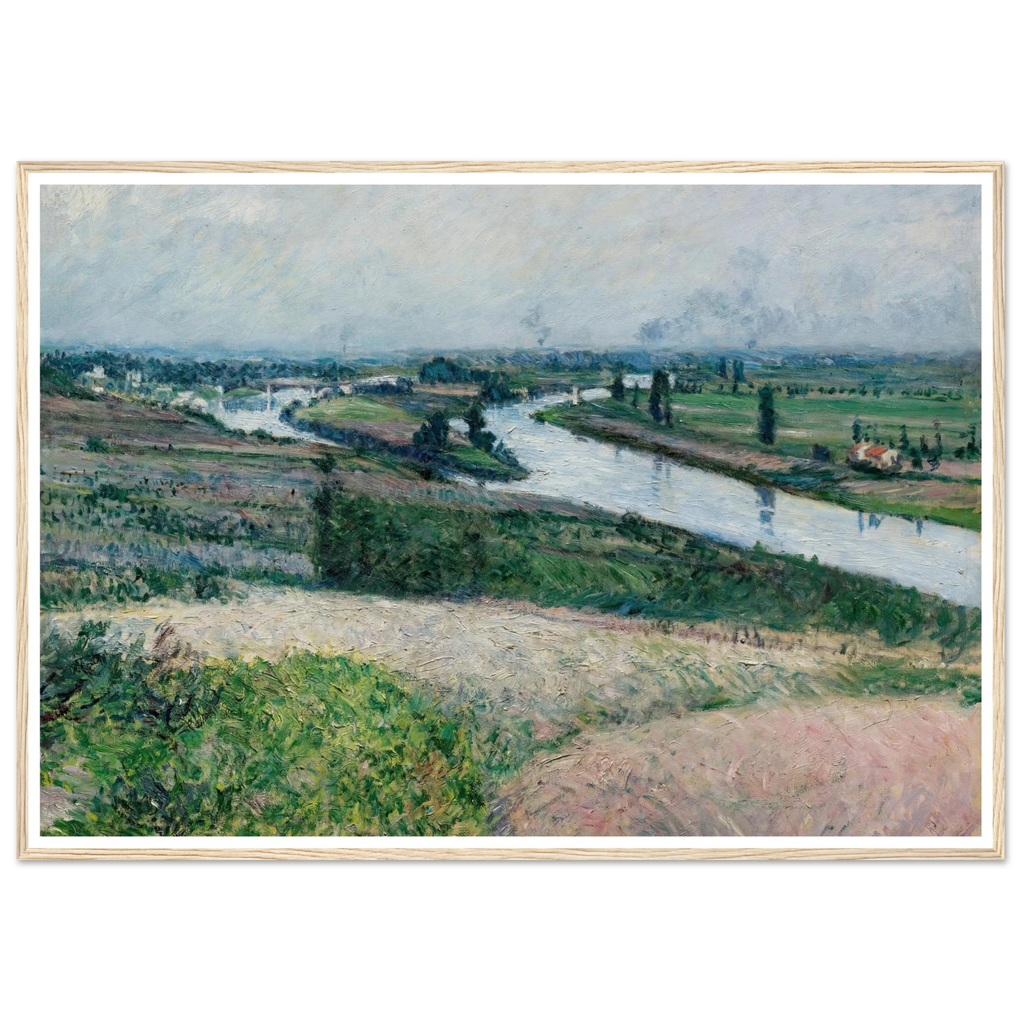 La Seine À La Pointe D’epinay (circa 1888) Art Print | Gustave Caillebotte-Quipham Collections