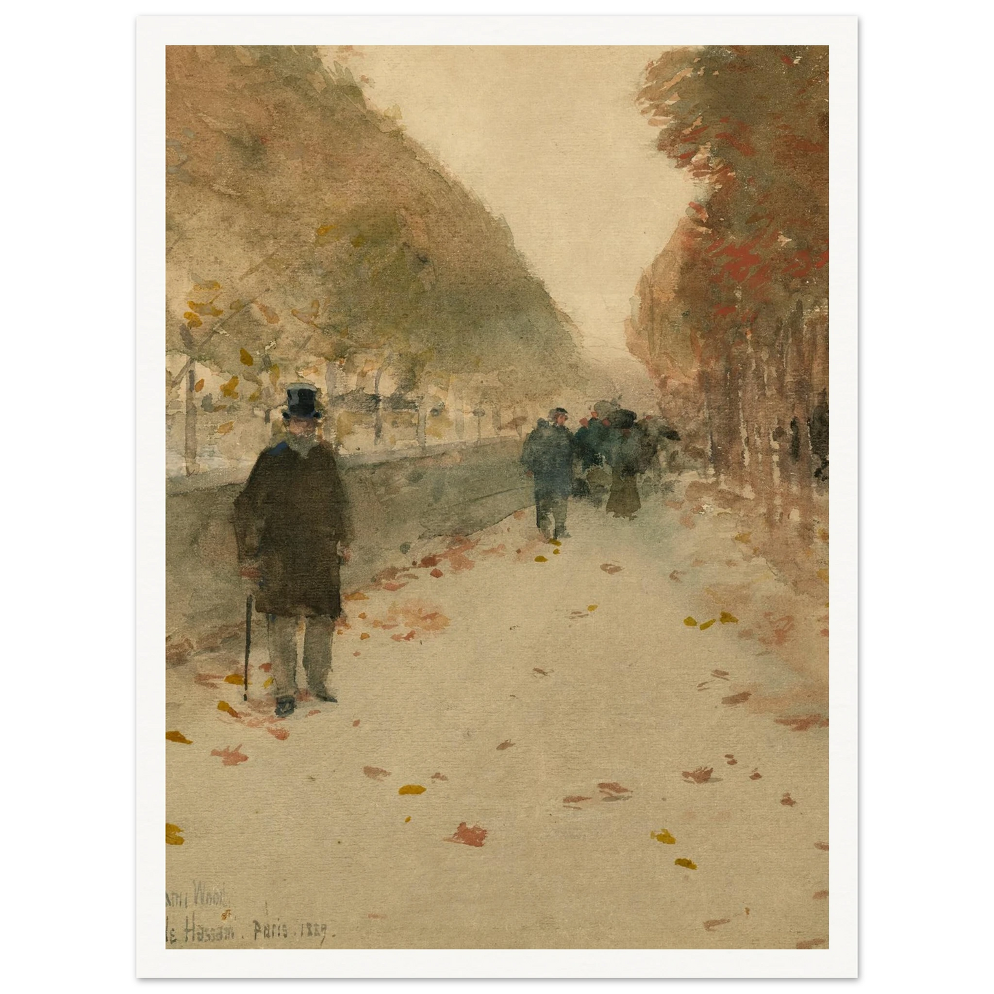 Quai du Louvre (1889) Art Print | Childe Hassam-Quipham Collections