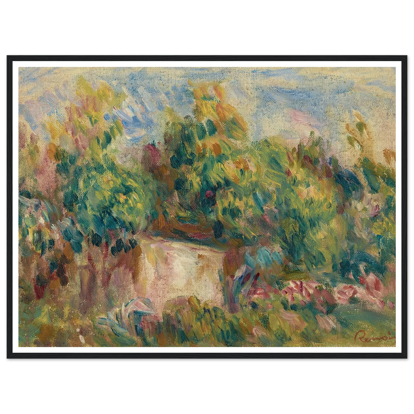 Cabanon près des Colettes (1916) Art Print | Pierre Auguste Renoir-Quipham Collections