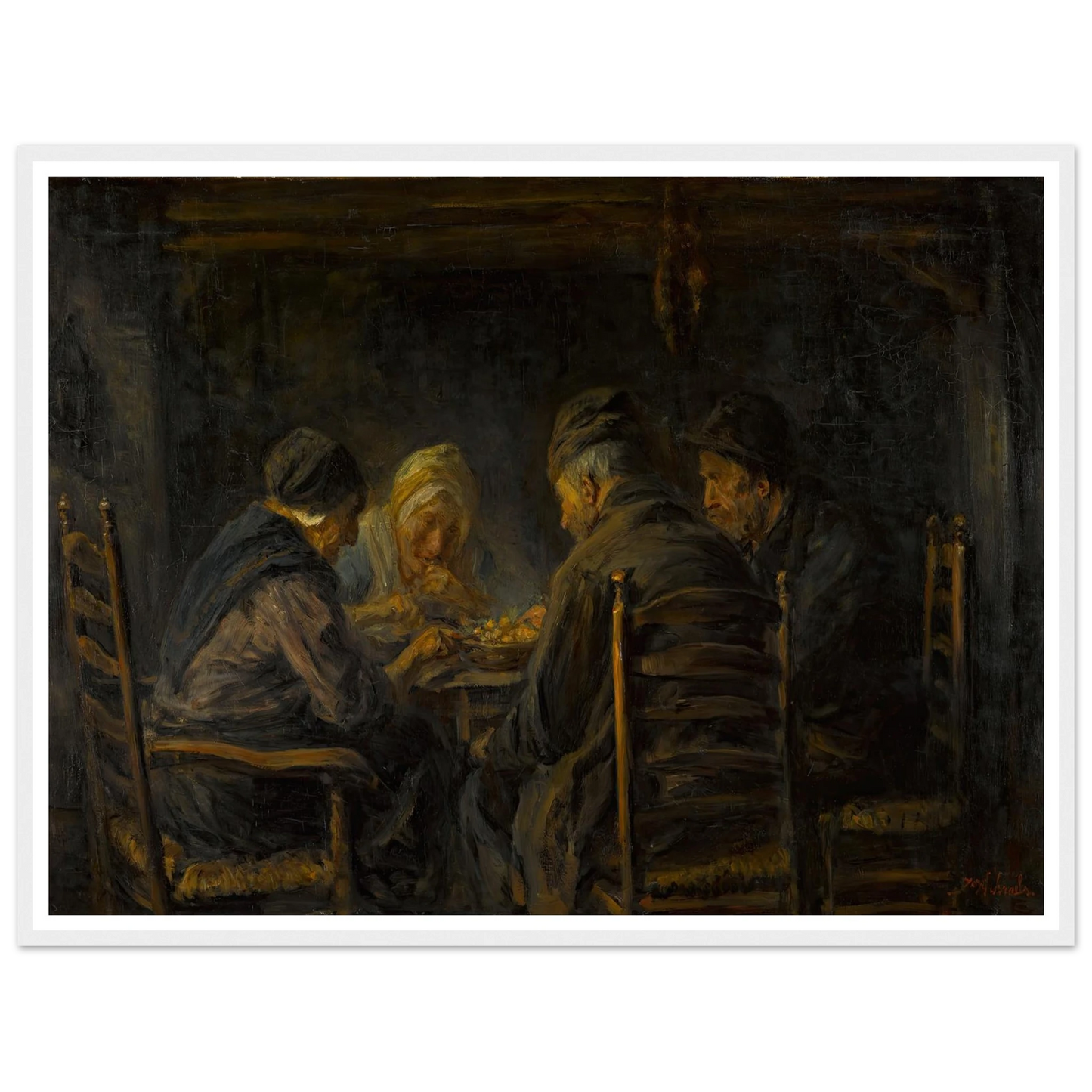 Potato eaters Art Print | Jozef Israels-Quipham Collections