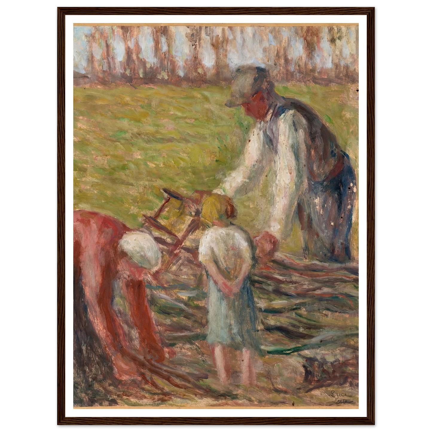 Le scieur de fagots (1935) Art Print | Maximilien Luce-Quipham Collections