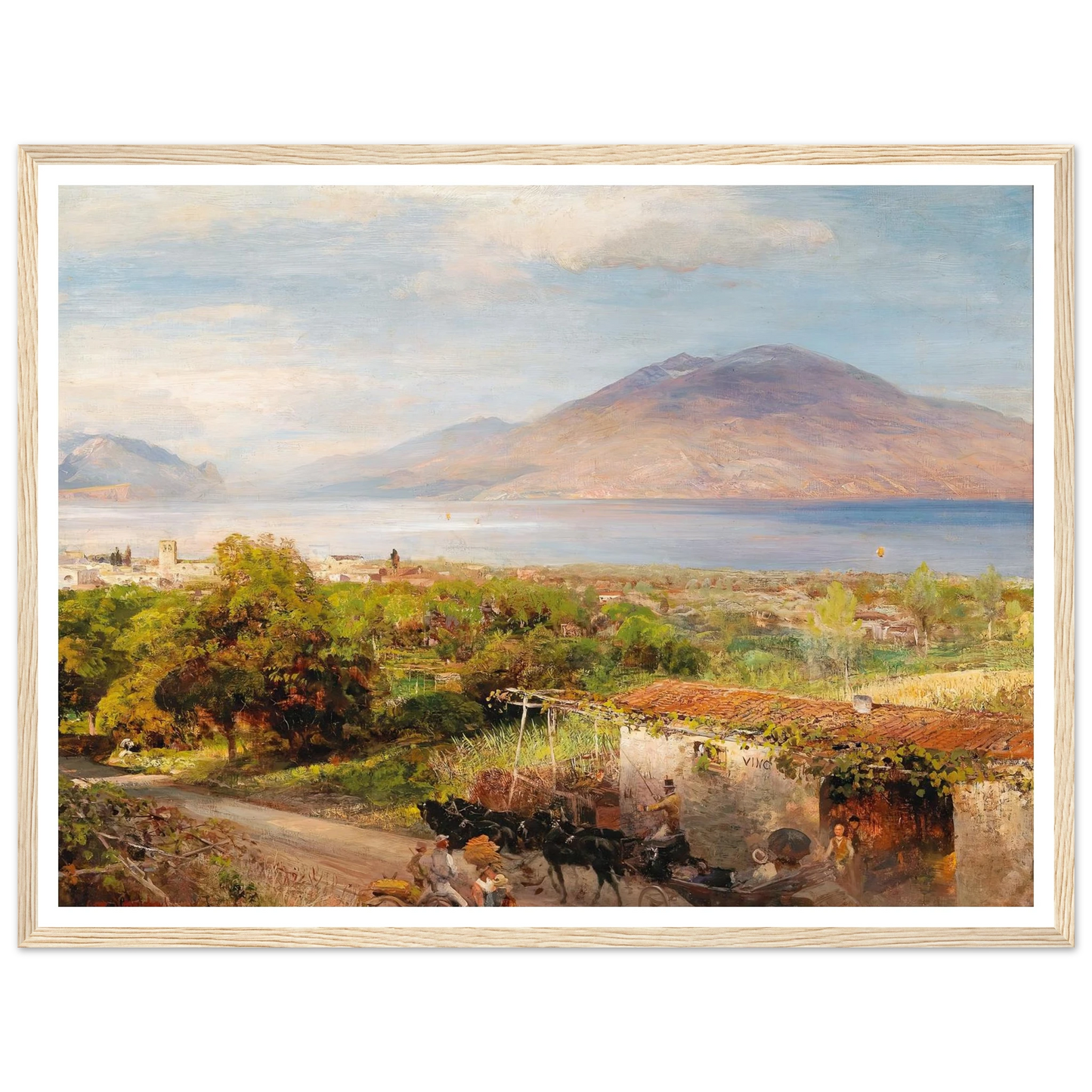 Osteria near Naples Art Print | Oswald Achenbach-Quipham Collections