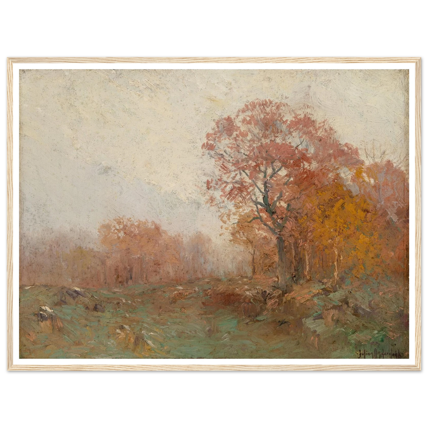 A November Morning (1909) Art Print | Julian Onderdonk-Quipham Collections