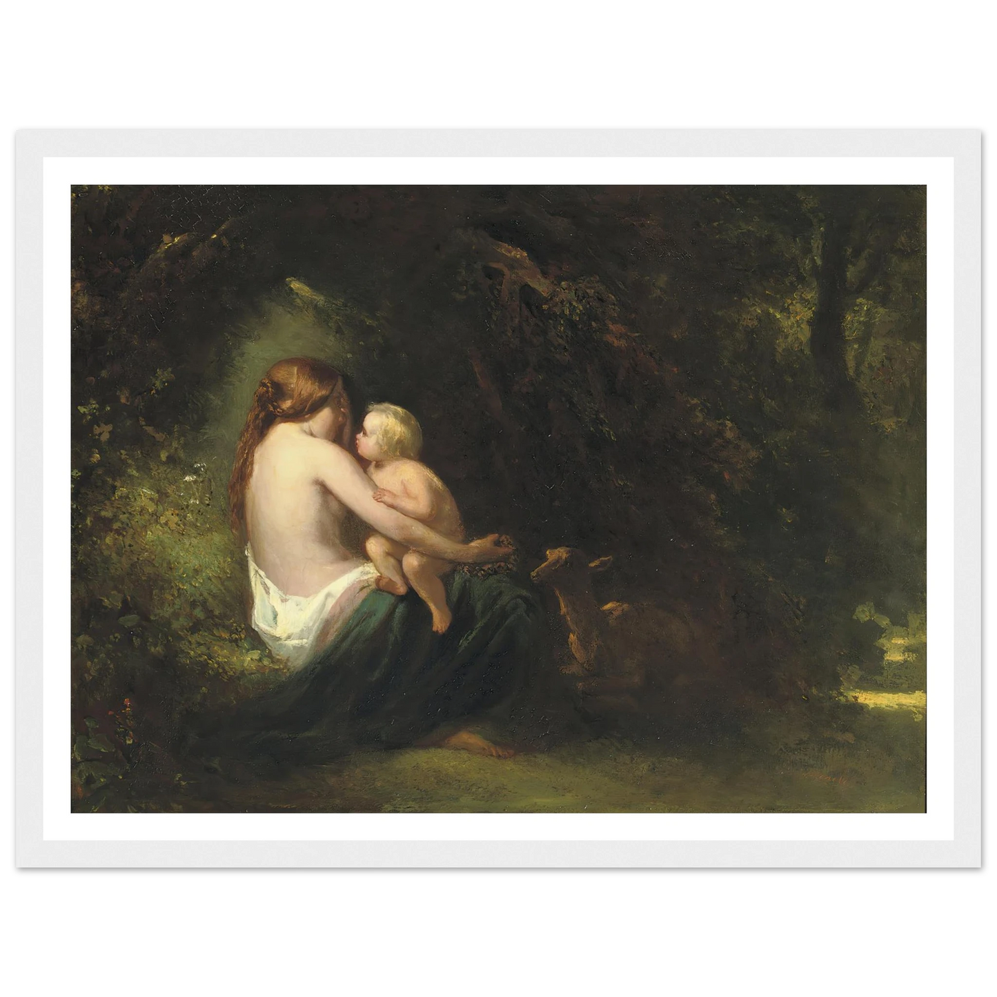 Genoveva; a legendary beauty in the forest Art Print | Jozef Israels-Quipham Collections