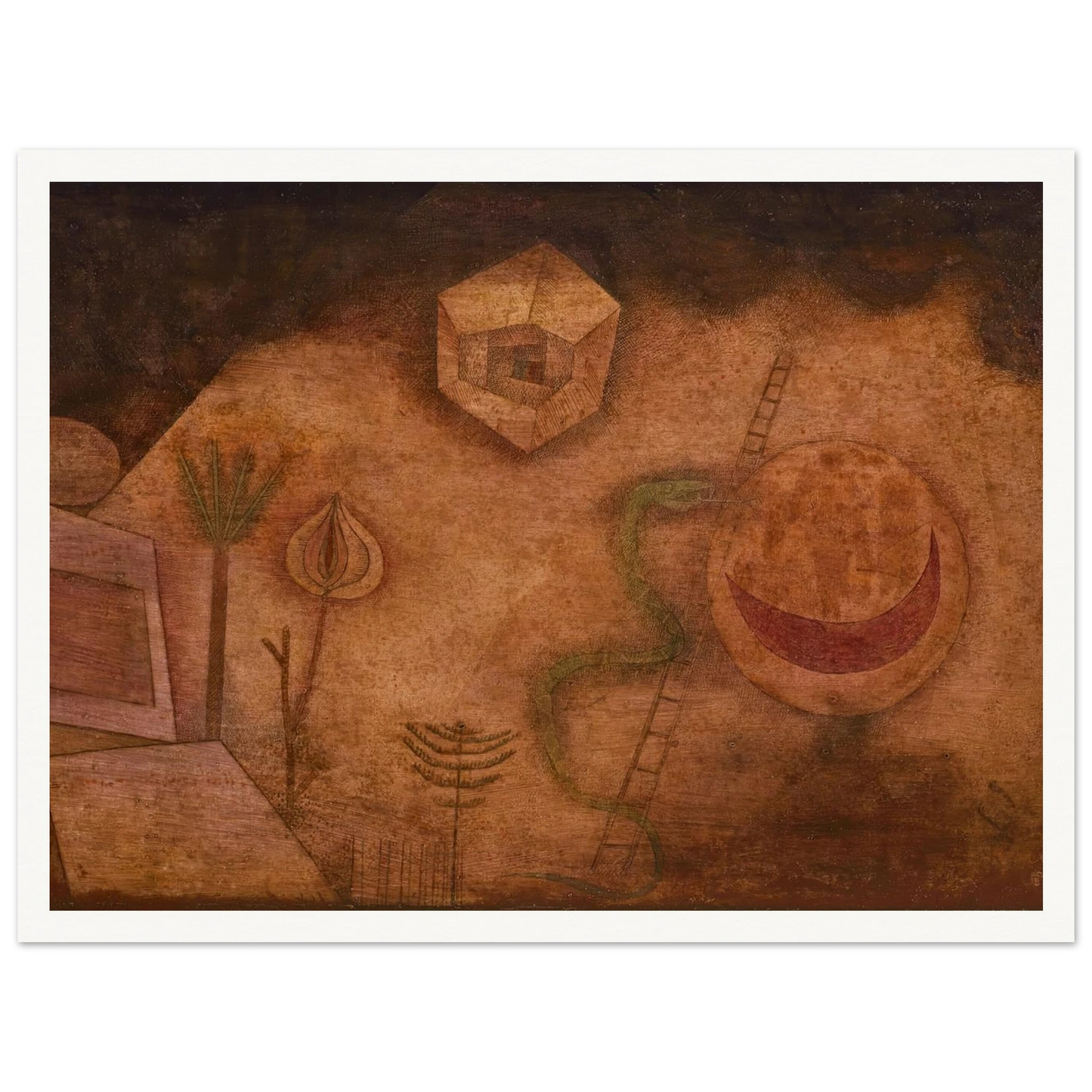 Die Schlange auf der Leiter (1929) Art Print | Paul Klee-Quipham Collections