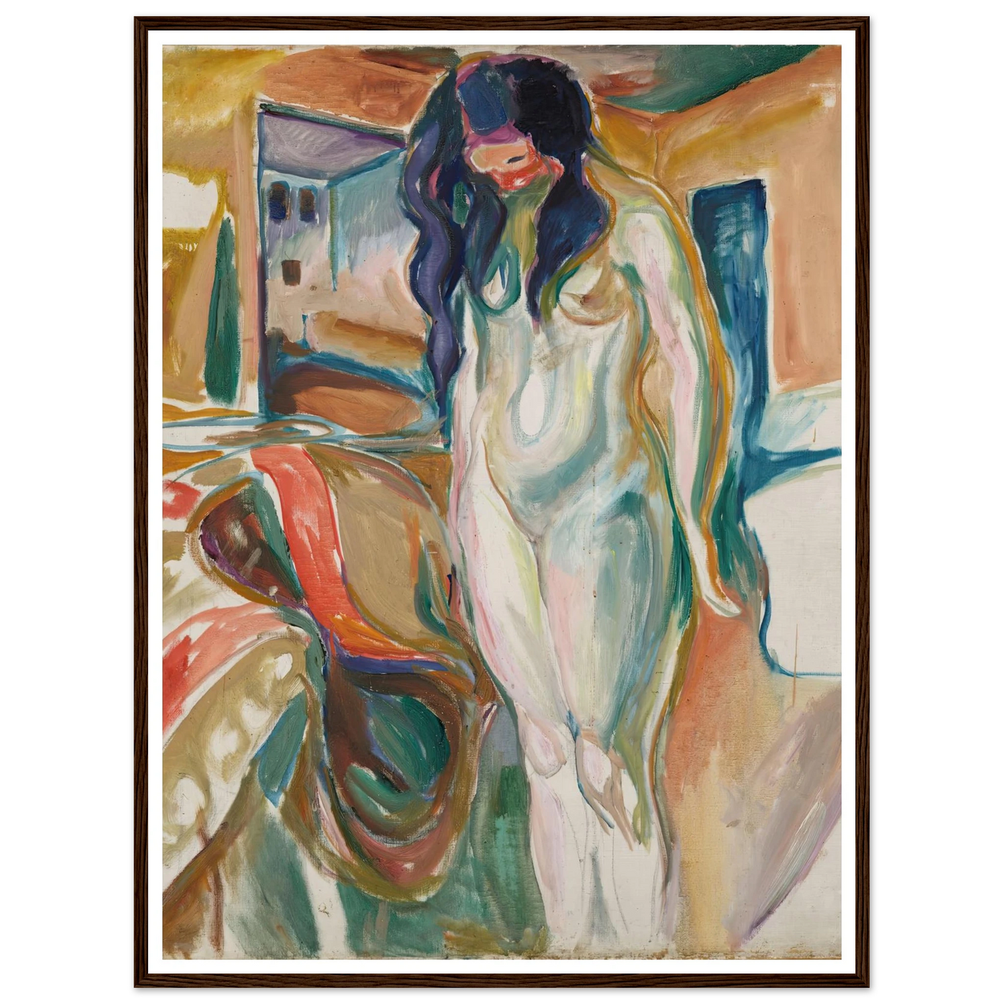 Model by the Wicker Chair (1919–21) Art Print | Edvard Munch-Quipham Collections