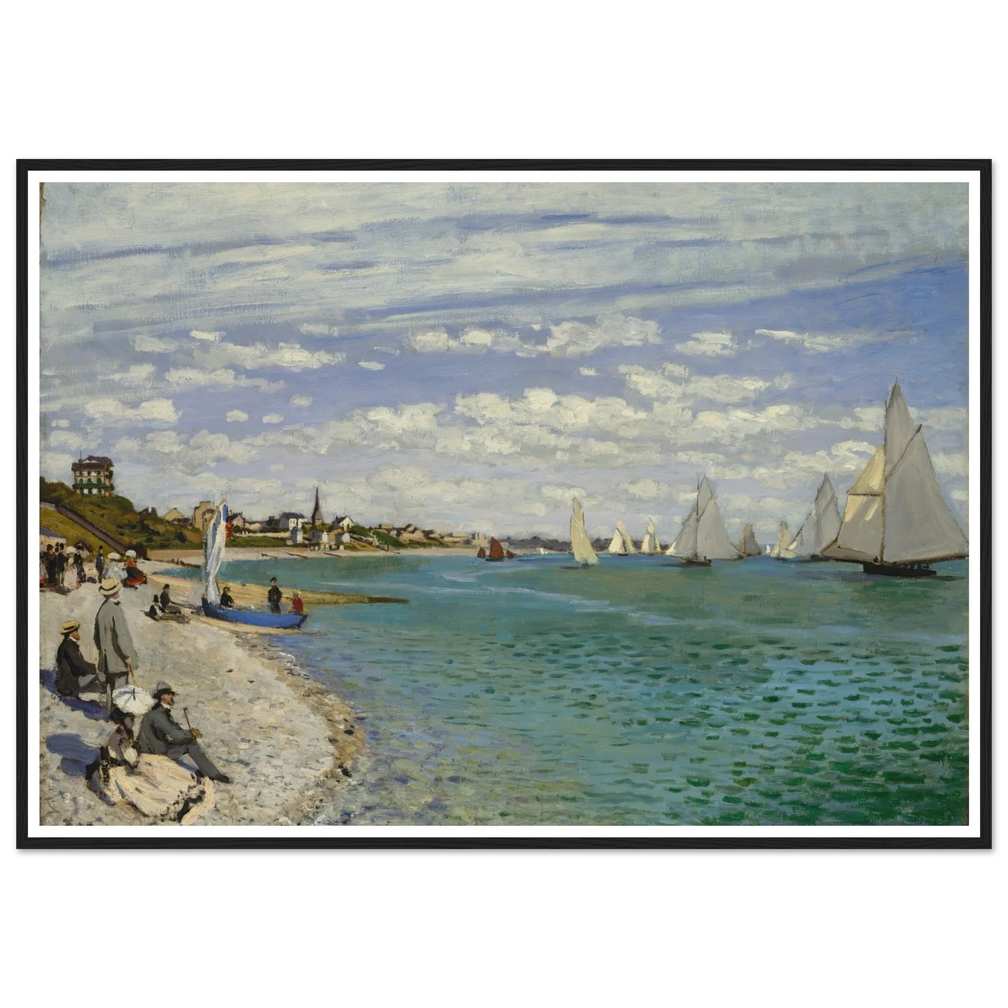 Regatta at Sainte-Adresse (1867) Art Print | Claude Monet-Quipham Collections