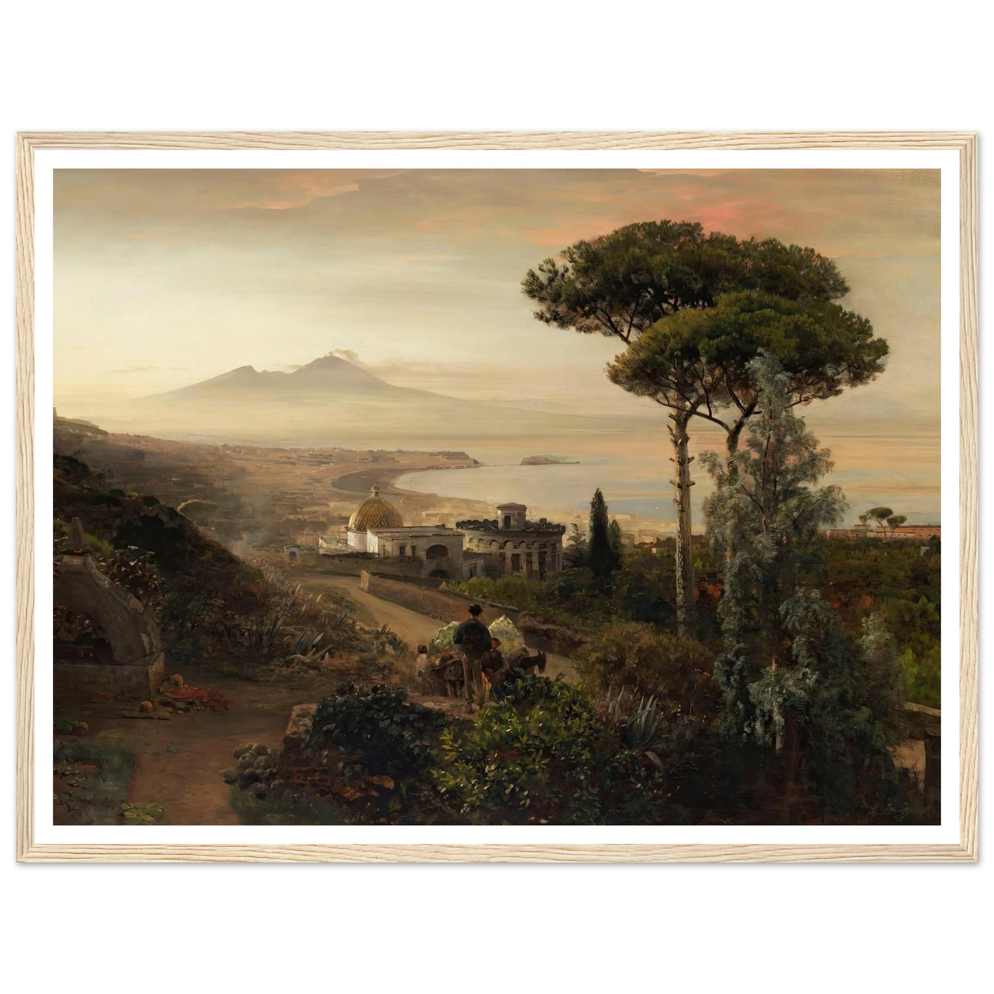 Blick auf den Vesuv (1884) Art Print | Oswald Achenbach-Quipham Collections