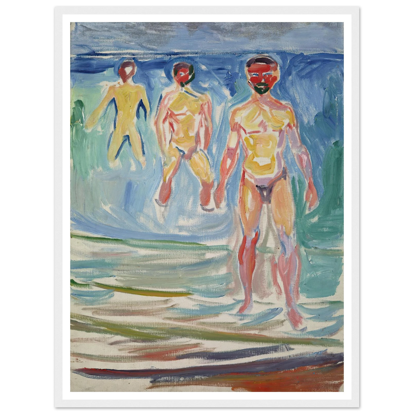 Bathing Men (1907) Art Print | Edvard Munch-Quipham Collections