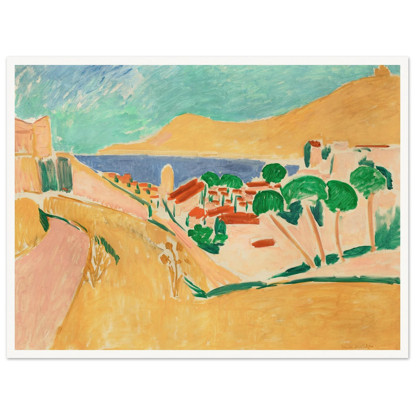 Collioure en août (circa 1911) Art Print | Henri Matisse-Quipham Collections