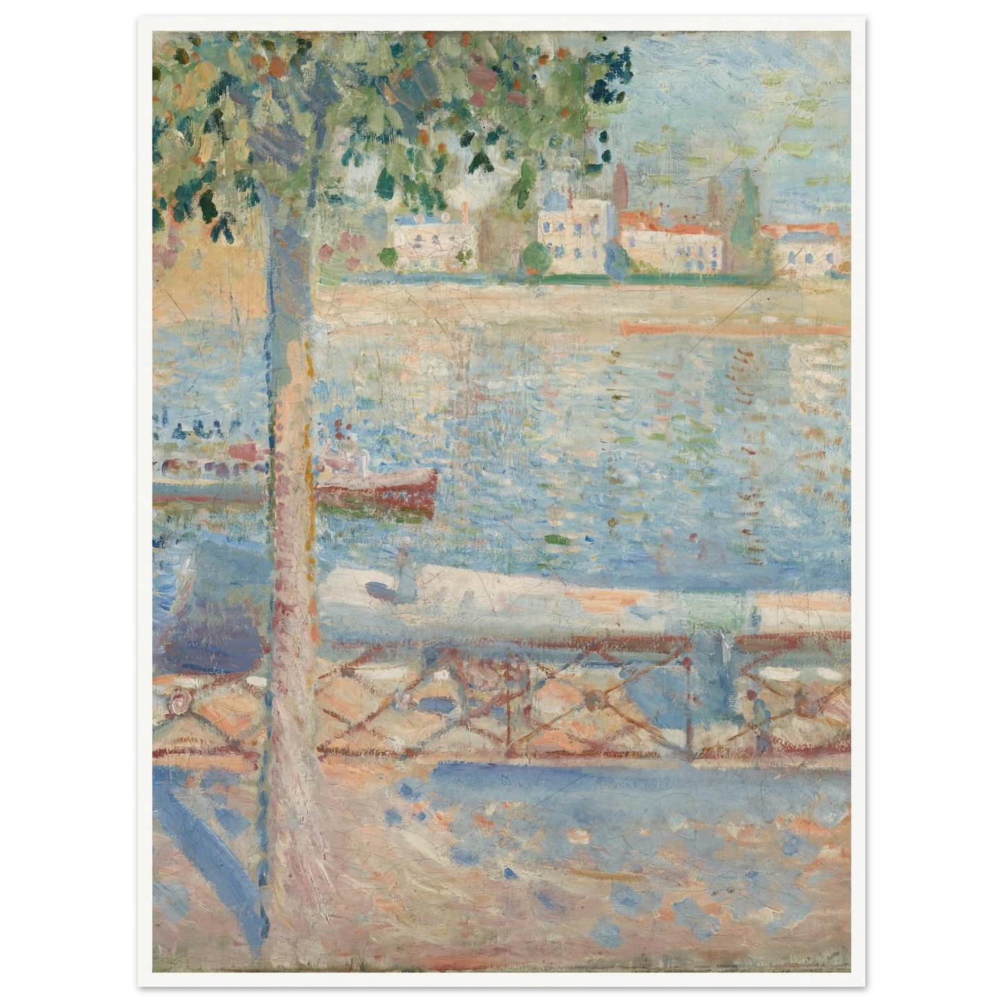 The Seine At Saint-Cloud (1890) Art Print | Edvard Munch-Quipham Collections