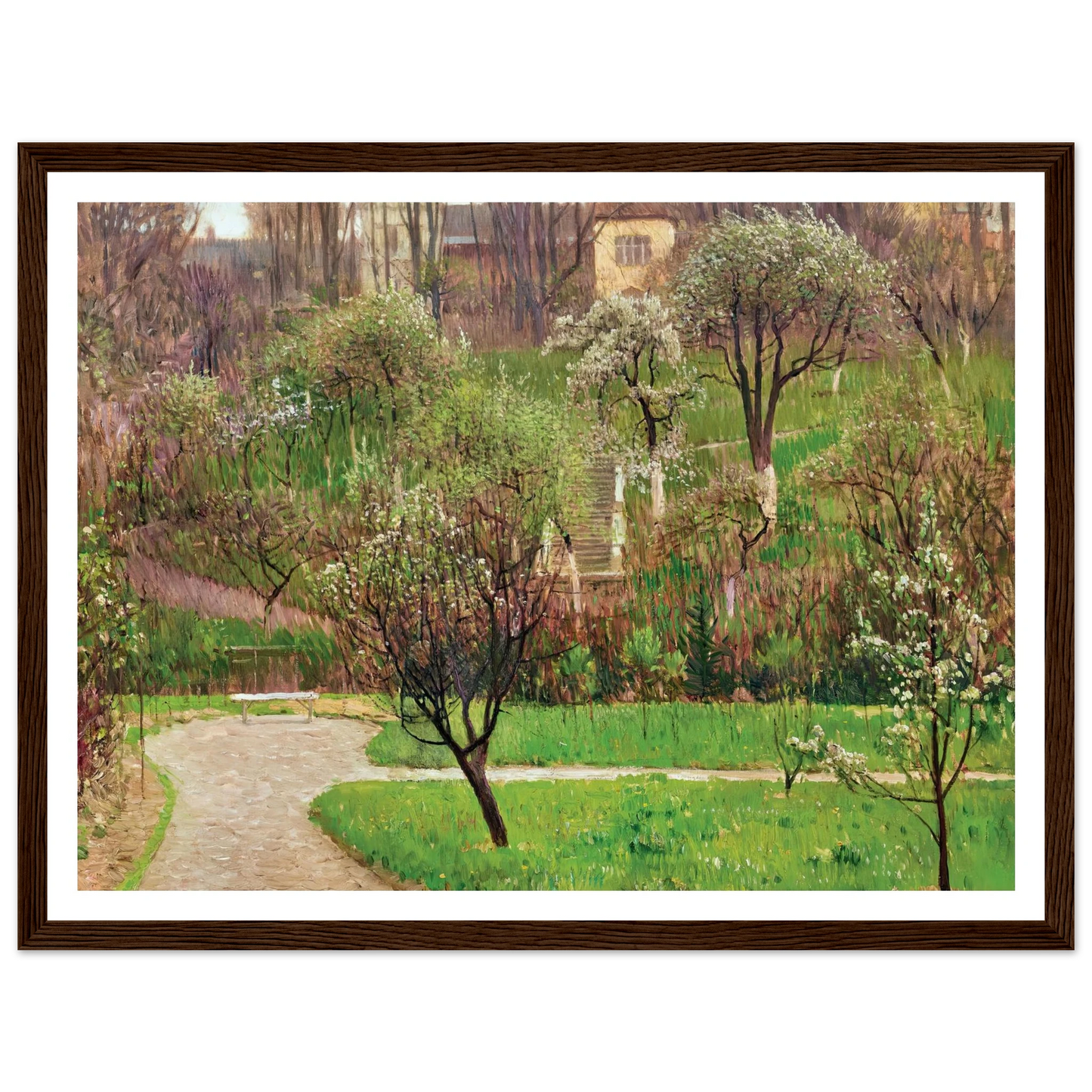 Garten in Döbling (Garden in Döbling, Vienna) (circa 1908) Art Print | Carl Moll-Quipham Collections
