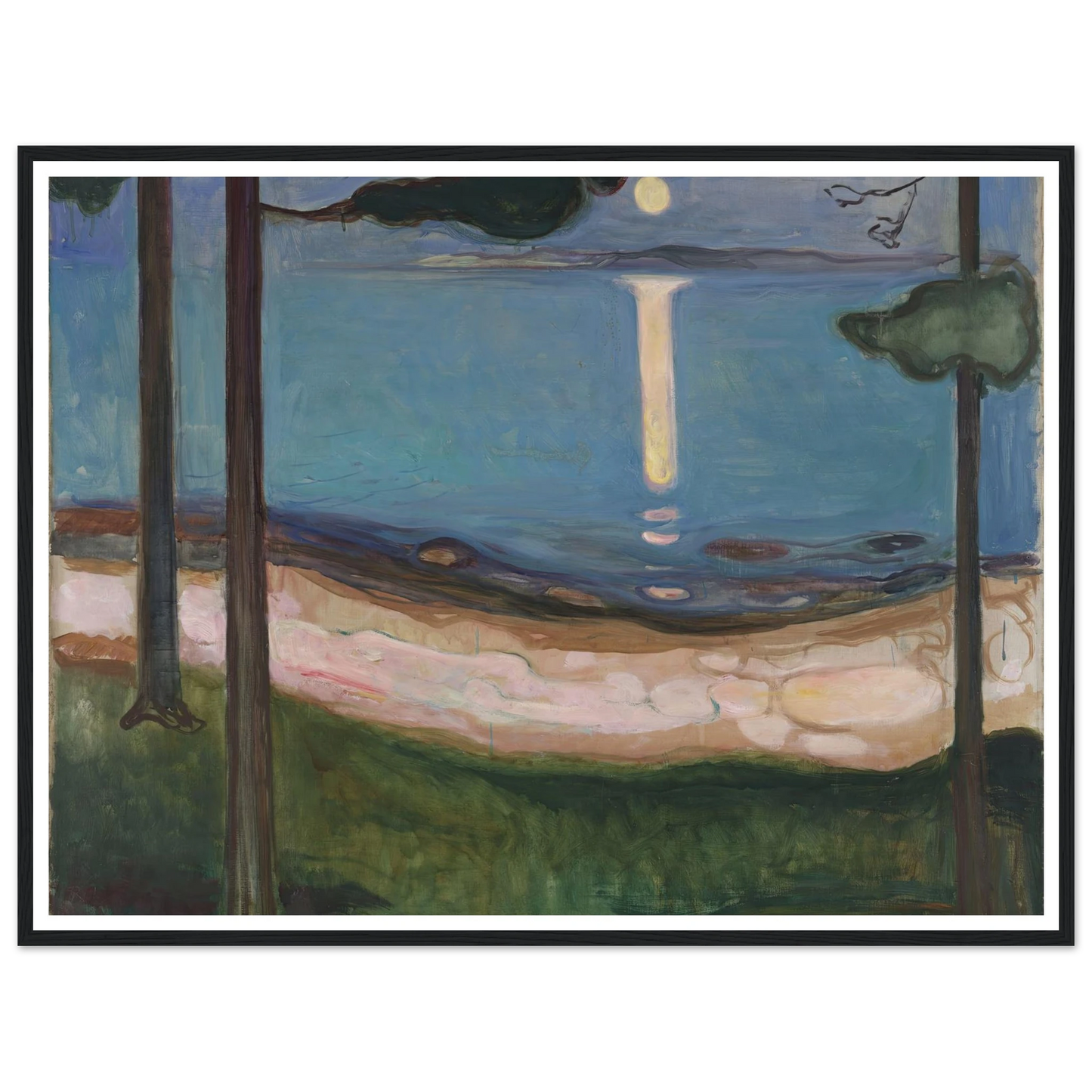 Moonlight (1895) Art Print | Edvard Munch-Quipham Collections